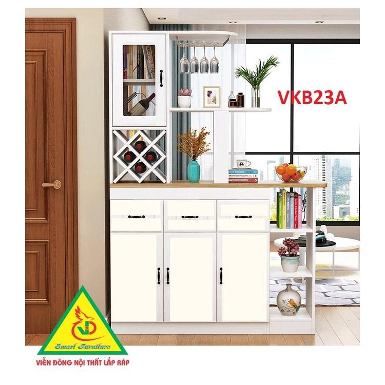 Quầy bar mini kết hợp tủ rượu VKB23A ( không kèm ghế) - Nội thất lắp ráp Viendong Adv