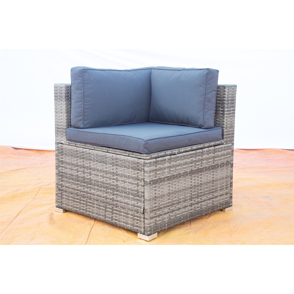 WEGO BỘ SOFA MÂY NHỰA NGOÀI TRỜI/ BỘ SOFA SÂN VƯỜN 5 CHỖ NGỒI//Outdoor Furniture Rattan Chair Sofa Set Balcony Table Garden Sofa 3 seater