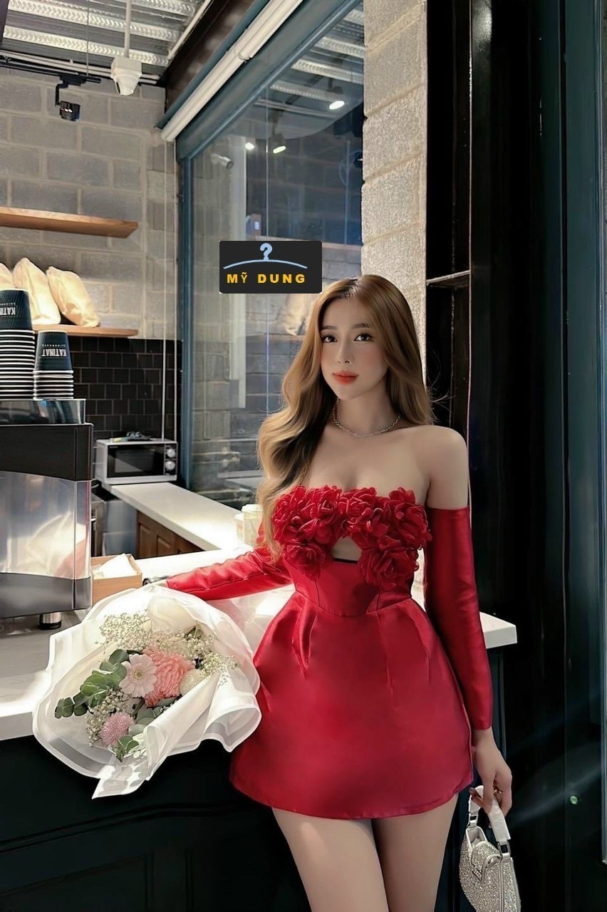 ĐẦM ỐNG TAY RỜI, ĐÍNH HOA CỔ- TA NÓI ƯNG E NÀY TỪ CÁI NHÌN ĐẦU TIÊN- XINH XĨU LUN CÁC NÀNG ƠI