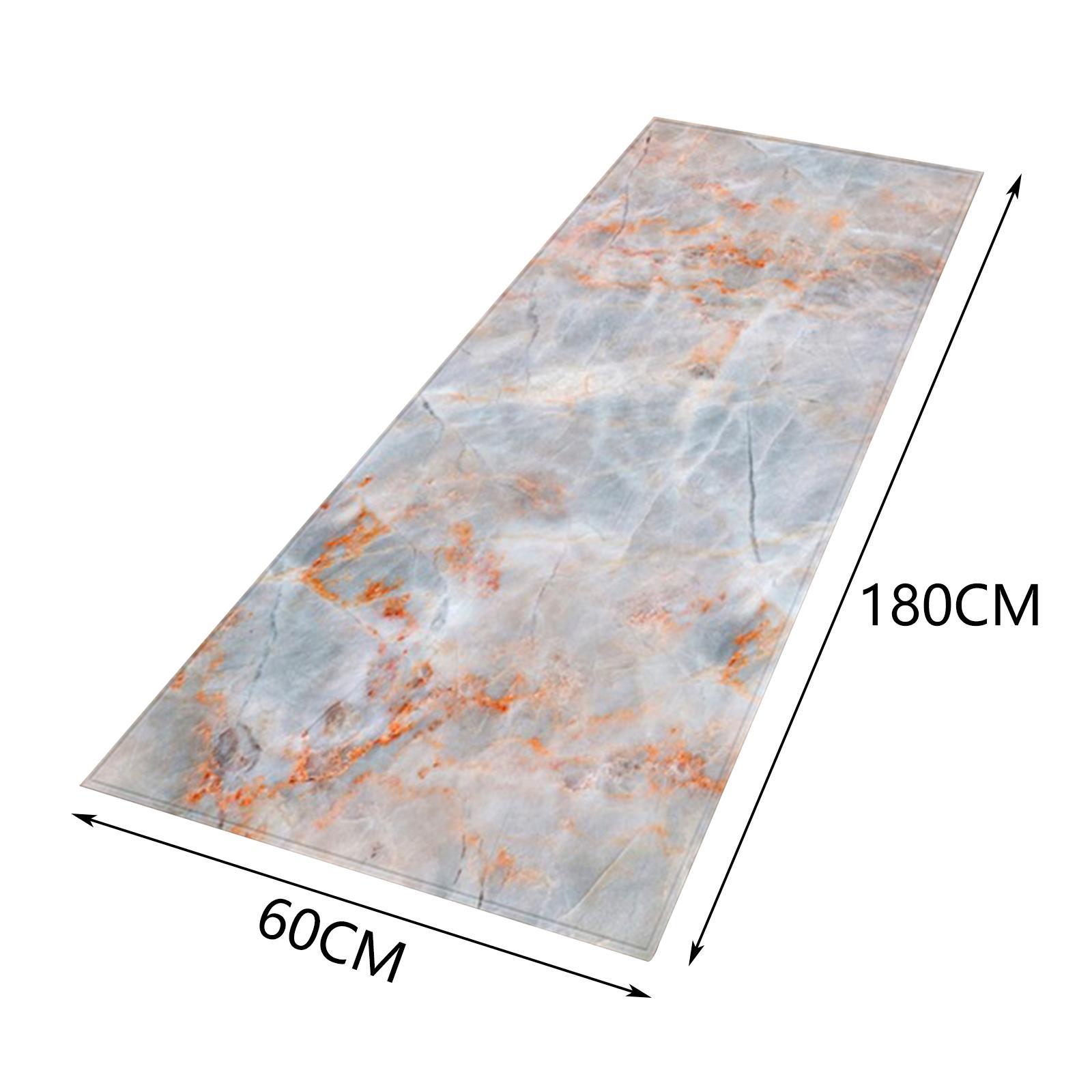 Kitchen Carpet Floor Mat Marble Printed Multipurpose for Doormat