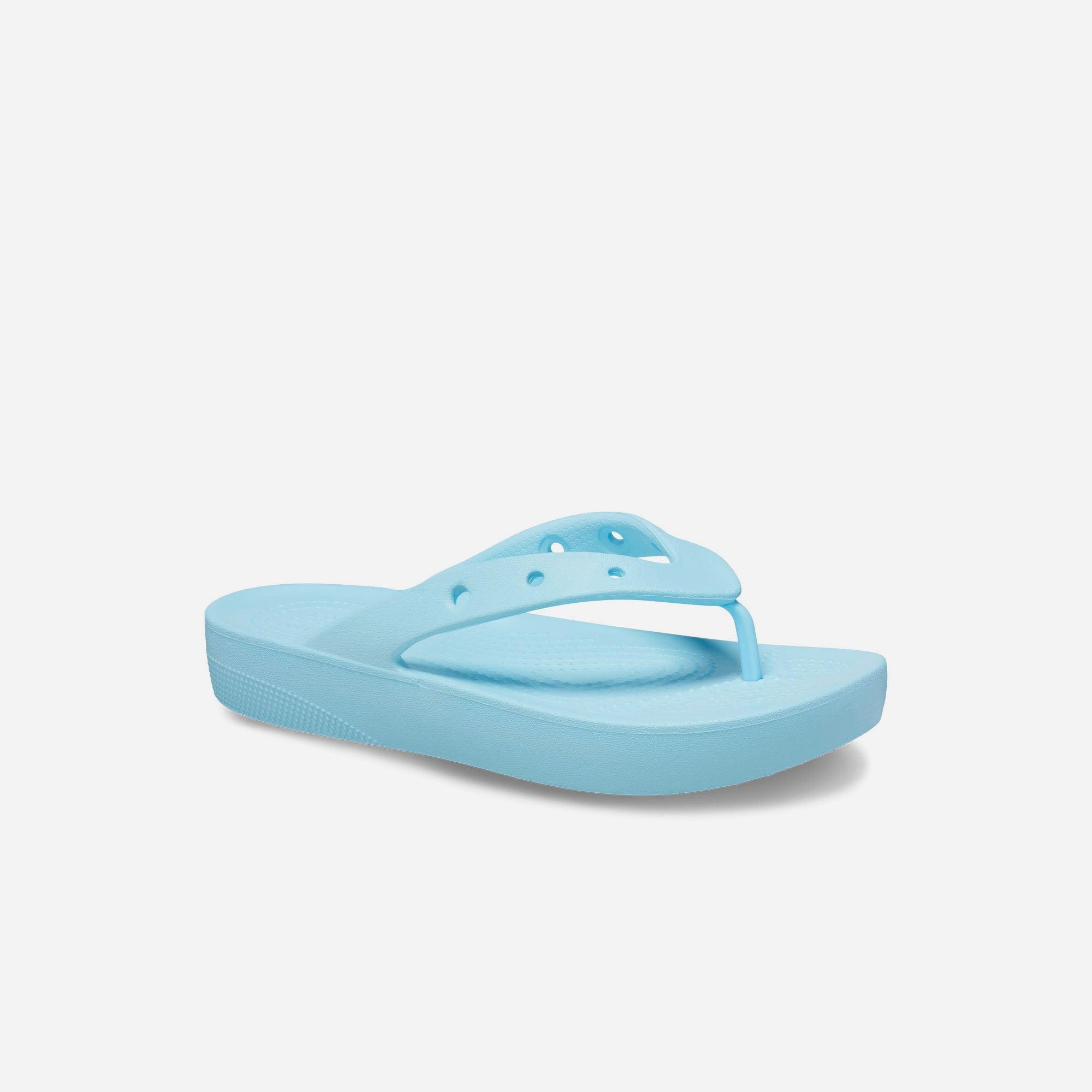 Dép xỏ ngón nữ Crocs Classic Platform - 207714-411