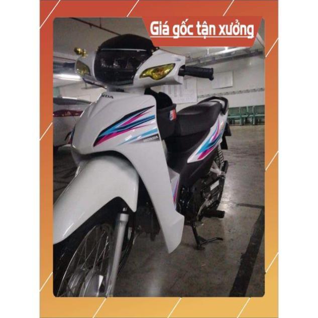 Tem rời wave 2017 dán xe trắng