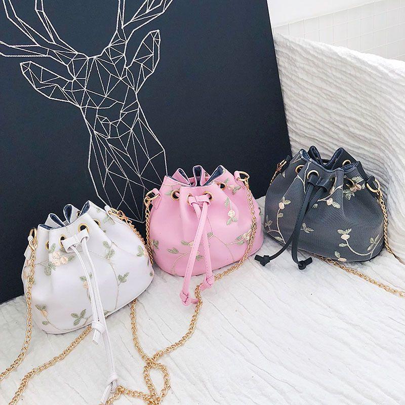 Túi vải Harajuku dây rút xinh xắn phong cách Nhật bản