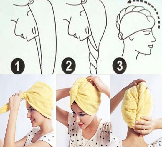 Mũ trùm đầu khi tắm, hấp tóc