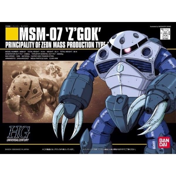 Mô Hình Lắp Ráp Z'GOK (HGUC - 1/144) (MÔ HÌNH GUNDAM) - Hàng Chính Hãng