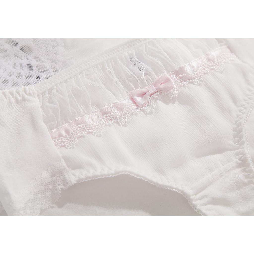 Quần Lót Nữ Cotton Thời Trang Phối Ren Cạp Ngang Eo Xuất Đông Âu . Hàng Loại Đẹp.