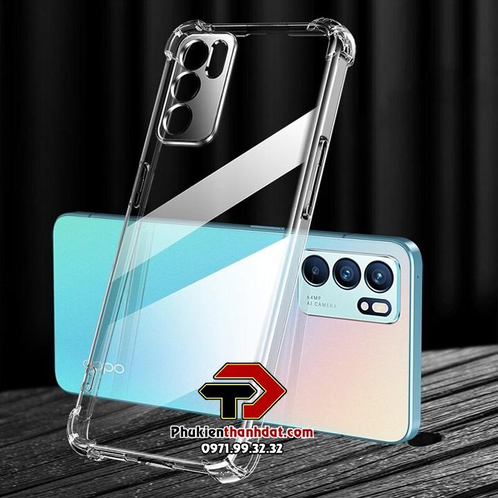 Ốp lưng dành cho OPPO Reno6 5G, Reno6 Z 5G trong suốt chống sốc bảo vệ camera sau