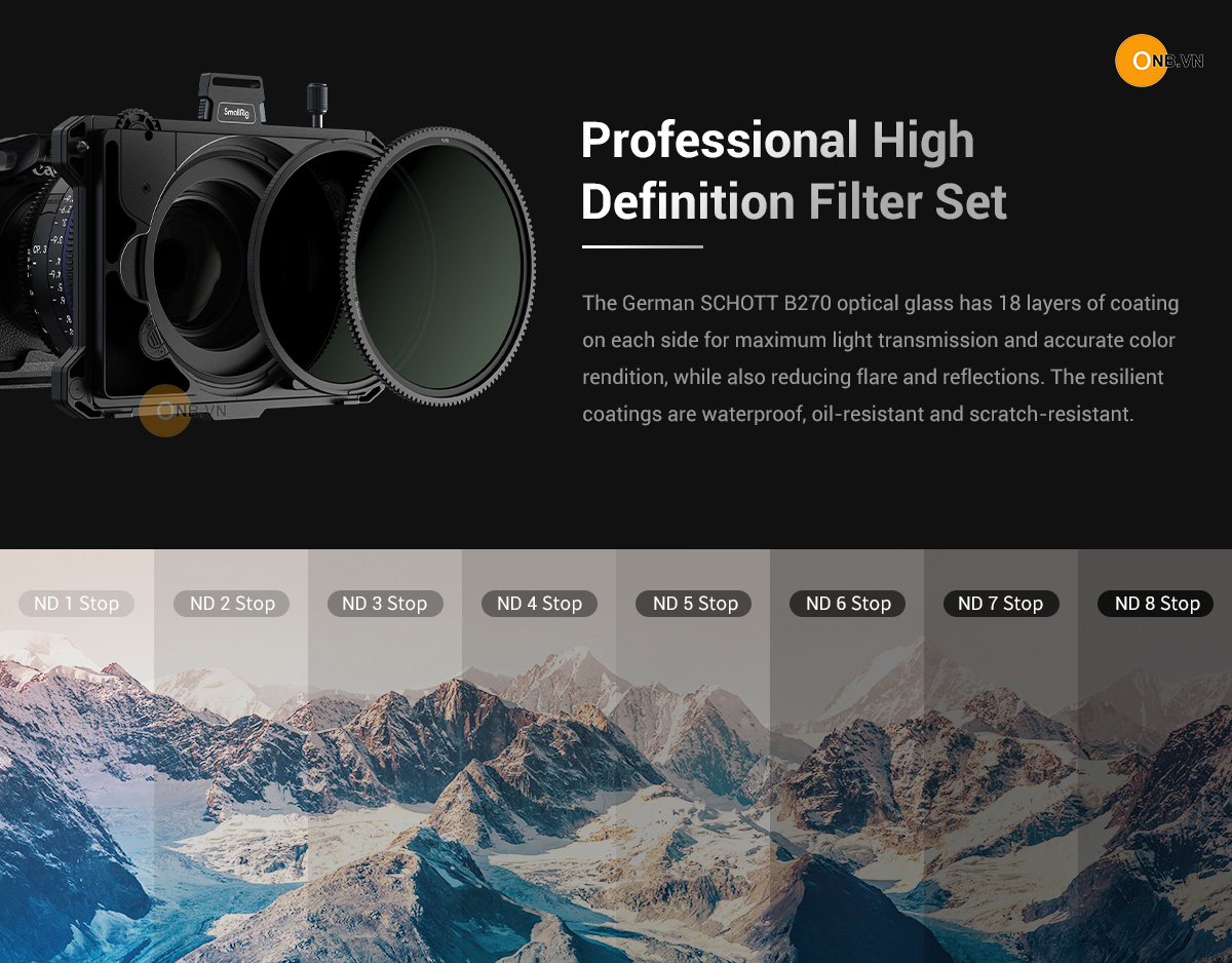 SmallRig Multifunctional Modular Matte Box VND Filter Full Kit 3645