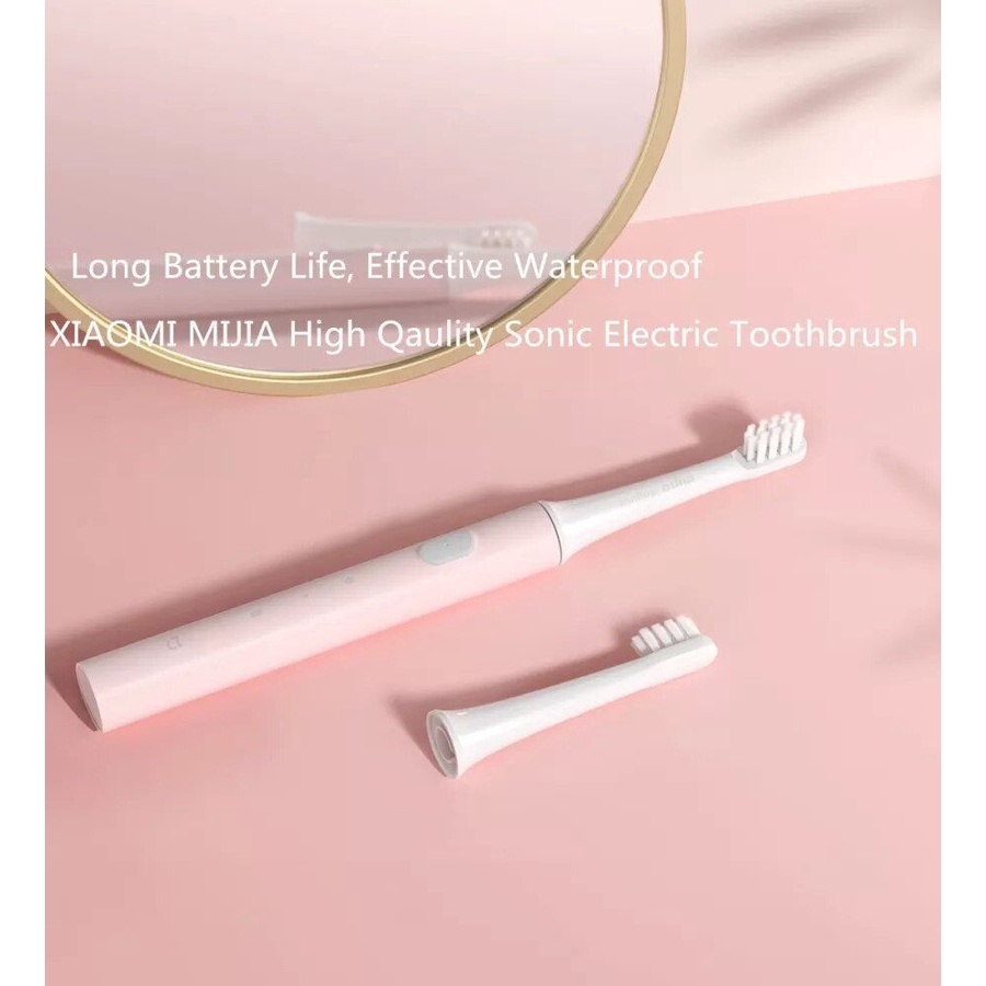 Bàn chải điện Xiaomi Mijia T100 2 chế độ vận hành 3 màu xanh hồng trắng- Hàng nhập khẩu