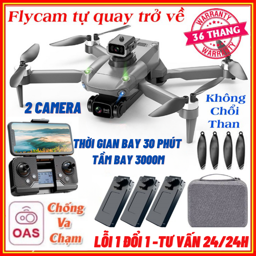 Flycam chính hãng K998 PRO MAX có định vị G.P.S - Máy bay không người lái camera 8K, động cơ không chổi than, gimbal chống rung tránh va đập-HÀNG CHÍNH HÃNG