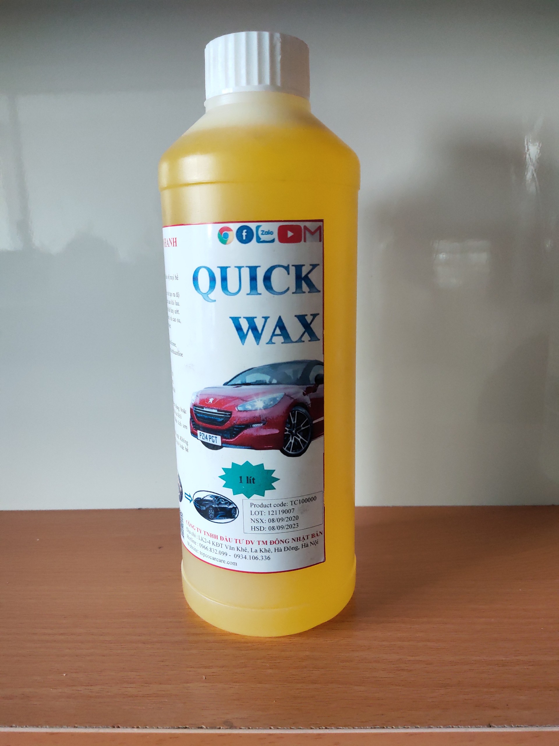 Wax đánh bóng sơn xe ô tô Topco