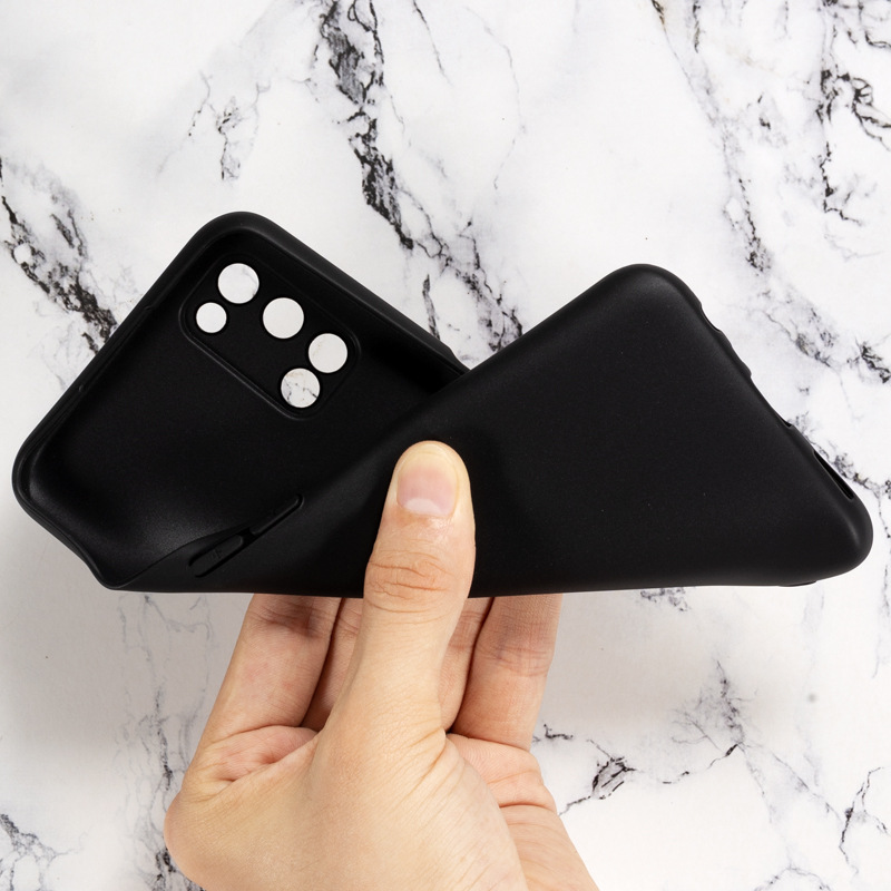 Ốp lưng cho OPPO A52 chất liệu silicon dẻo màu đen chống sốc