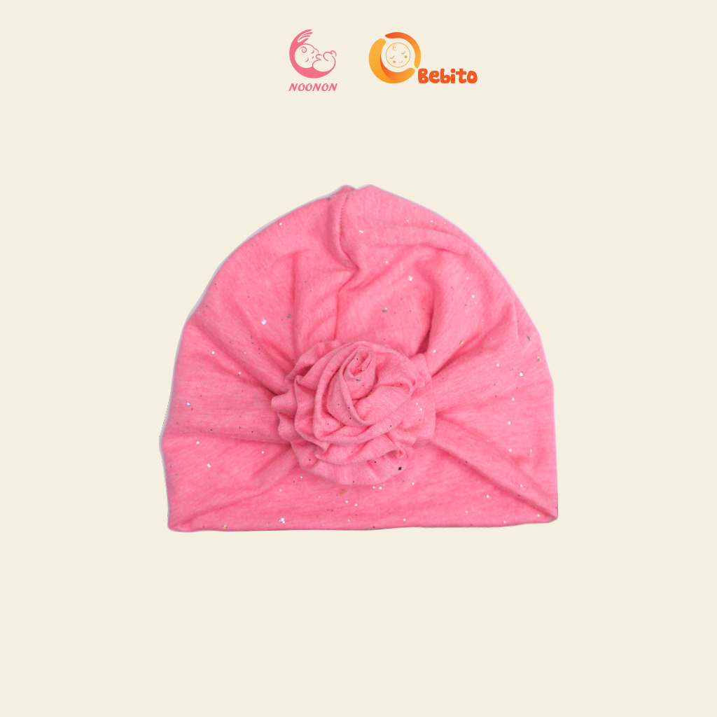 Mũ Băng Đô Mũ Turban Hoa Hồng Cao Cấp Dành Cho Bé Gái Cá Tính