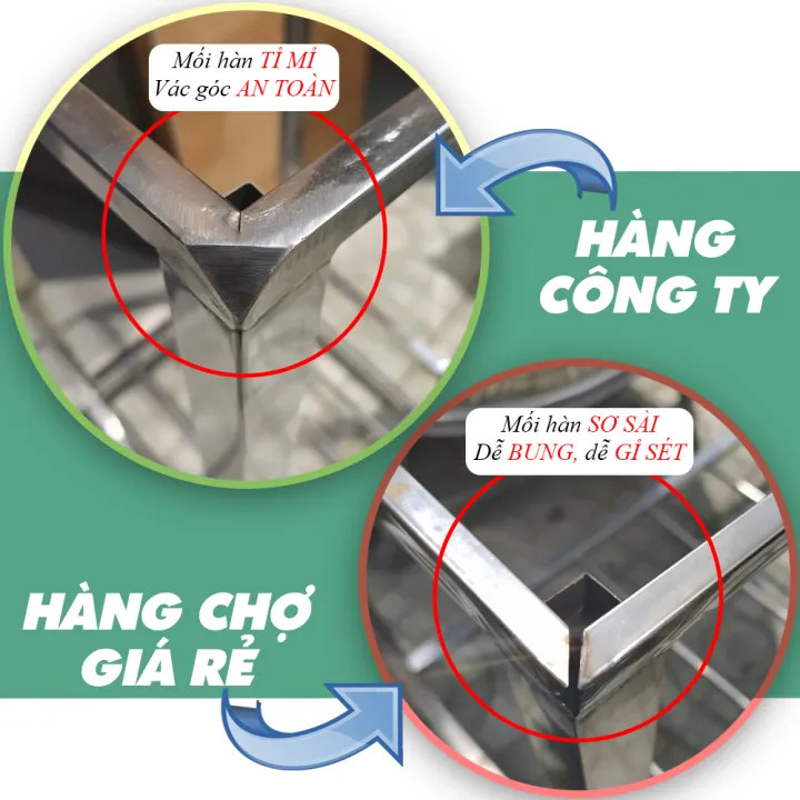 Bộ Chậu Rửa Chén Bát Có Chân HWATA A4 - Chậu Inox 304 kích thước 38x43cm kèm chân và bộ xả chống hôi