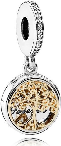 Charm treo cây gia đình 2 tone