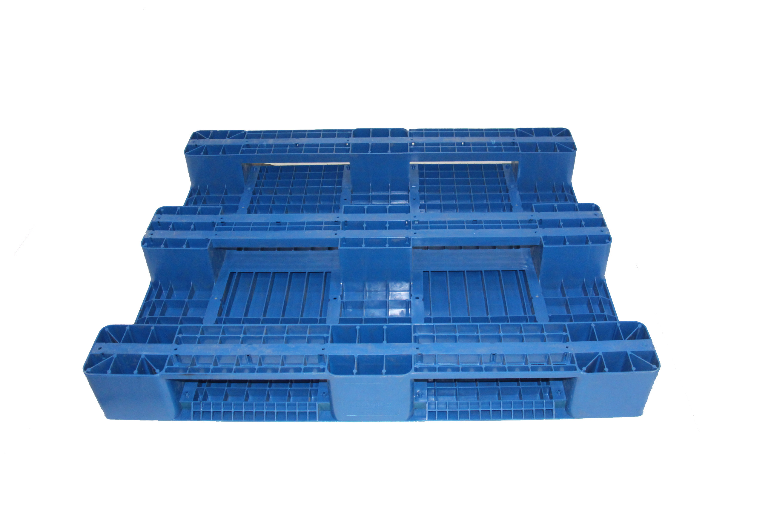 Pallet Nhựa Khôi Việt1200x1000x150 một mặt bít màu xanh