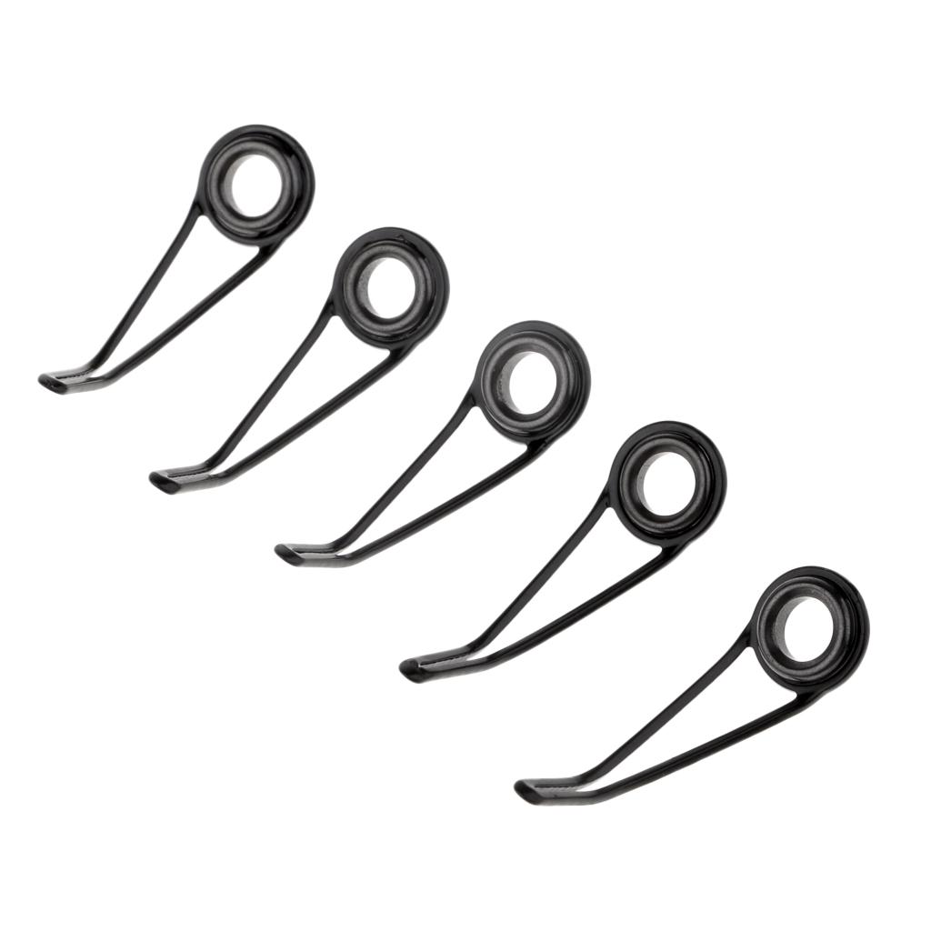 20pcs Single Leg Fishing Rod Guides Line Ring DIY Pole Repair Kit