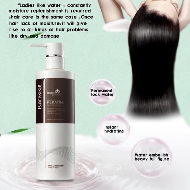 [+Tặng mũ trùm] Keratin Karseell phục hồi tóc thần tốc 500ml