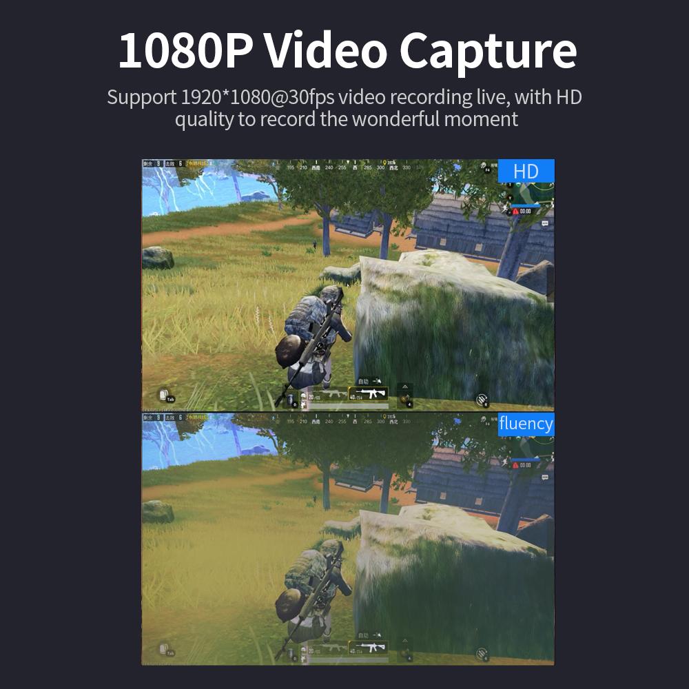Đầu ra Type-C Capture Phone / Computer Game Live Plug and Play Z29A HD Audio & Video Capture Đầu vào 4K Full HD 1080P