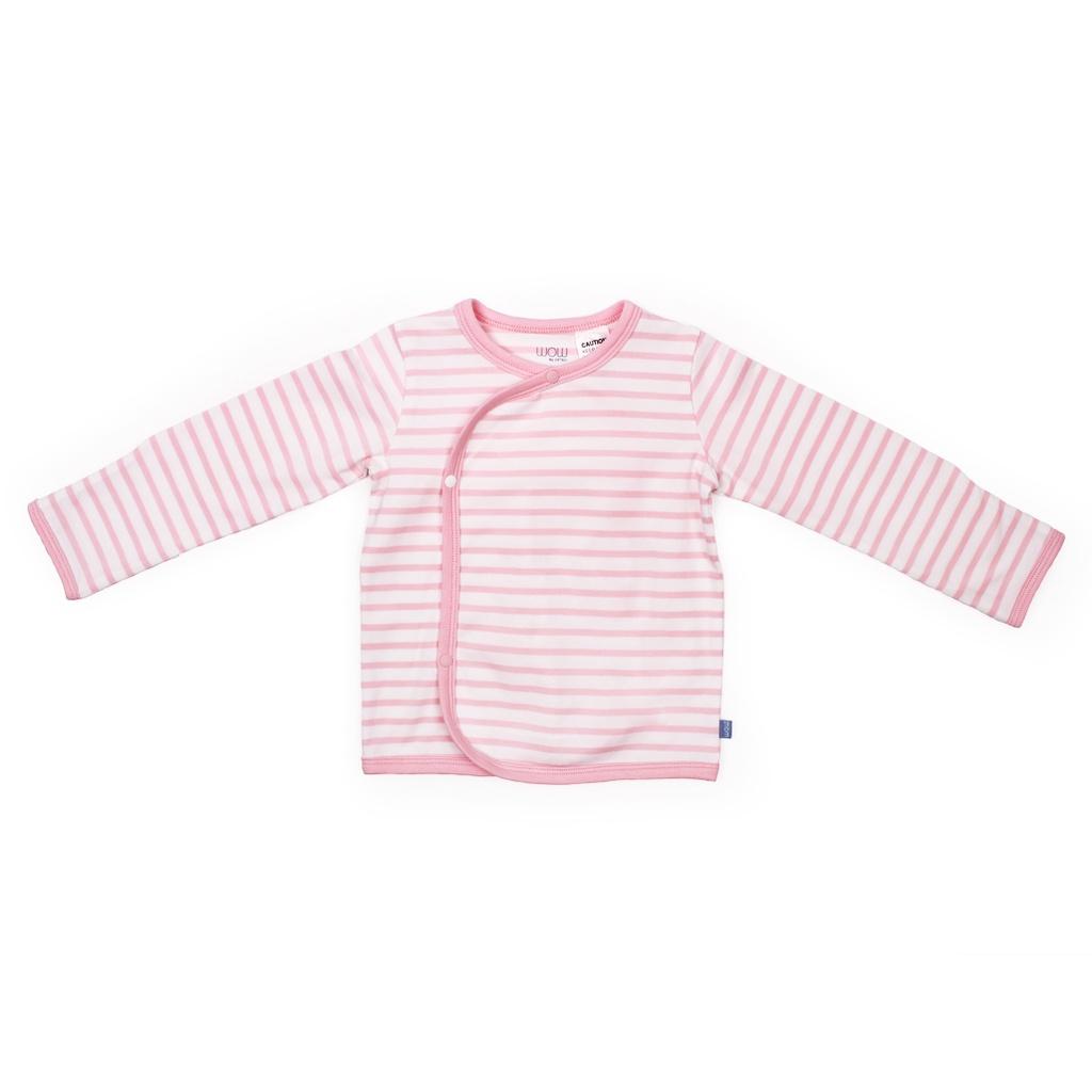 Bộ dài tay cài lệch kẻ hồng