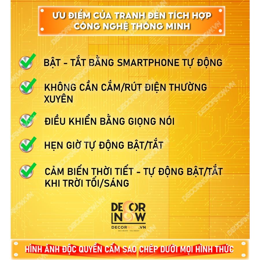Đèn Hào Quang Phật In Tranh Trúc Chỉ DECORNOW 30,40 cm, Trang Trí Ban Thờ, Hào Quang Trúc Chỉ HOA SEN DCN-TC183