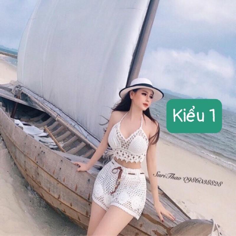 Set ren đi biển 2 món nhiều kiểu mix như hình
