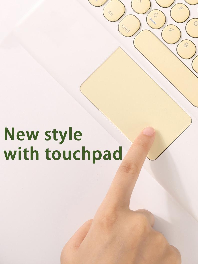 Loa Di Động Không Dây Bàn Phím Bluetooth Teclado Mini Của Bàn Phím Và Chuột Phù Hợp Cho IPadPro Xiaomi Samsung Huawei
