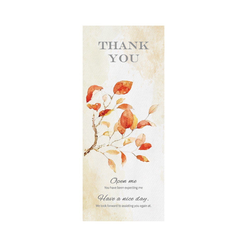 FEB23- Tem dán chữ &quot; Thanh You:, 50 tem/ xấp, size 6*15cm