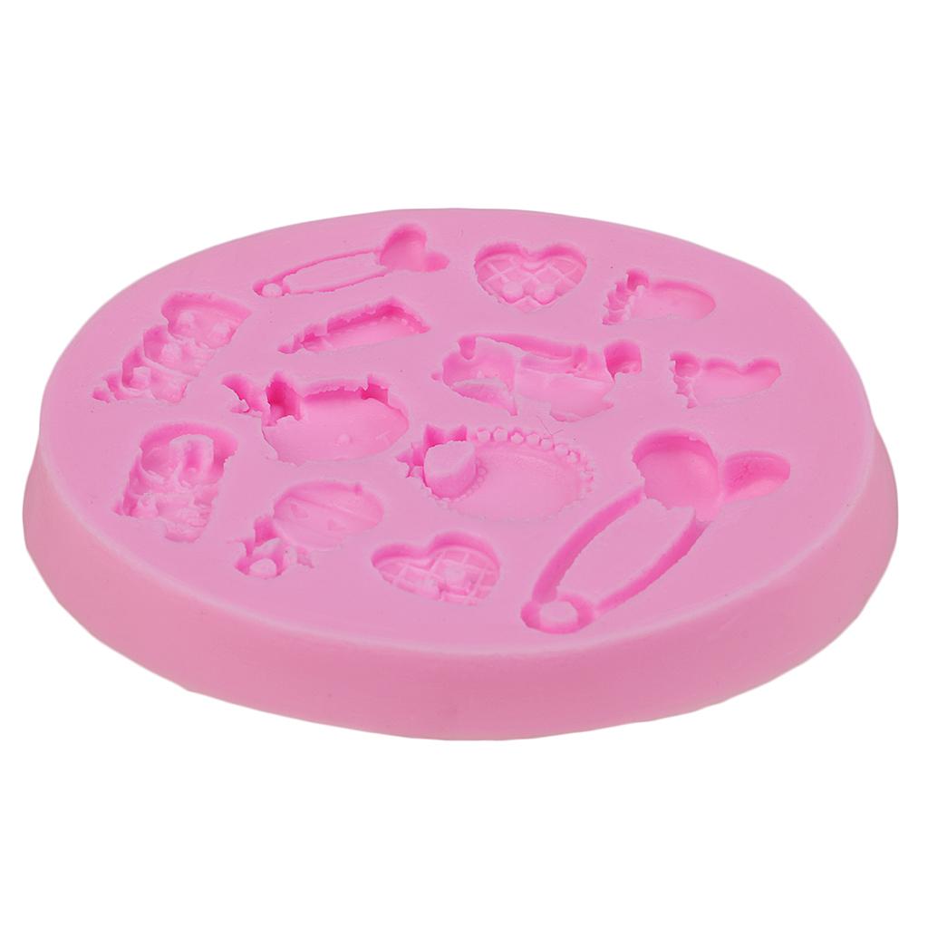 2xDIY Silicone Mold Fondant Cake Chocolate Mould Baking Decorating Tools