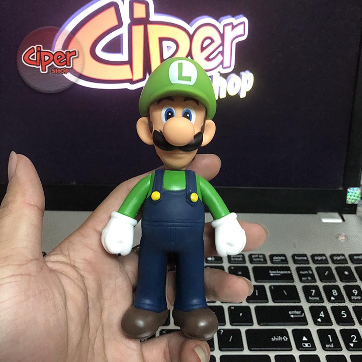 Mô hình Luigi mũ Xanh 12cm - Mô hình Mario