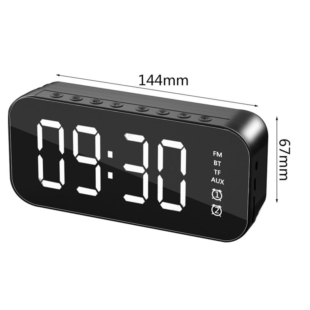 HIFI Wireless Bluetooth Speaker  Clock Portable for