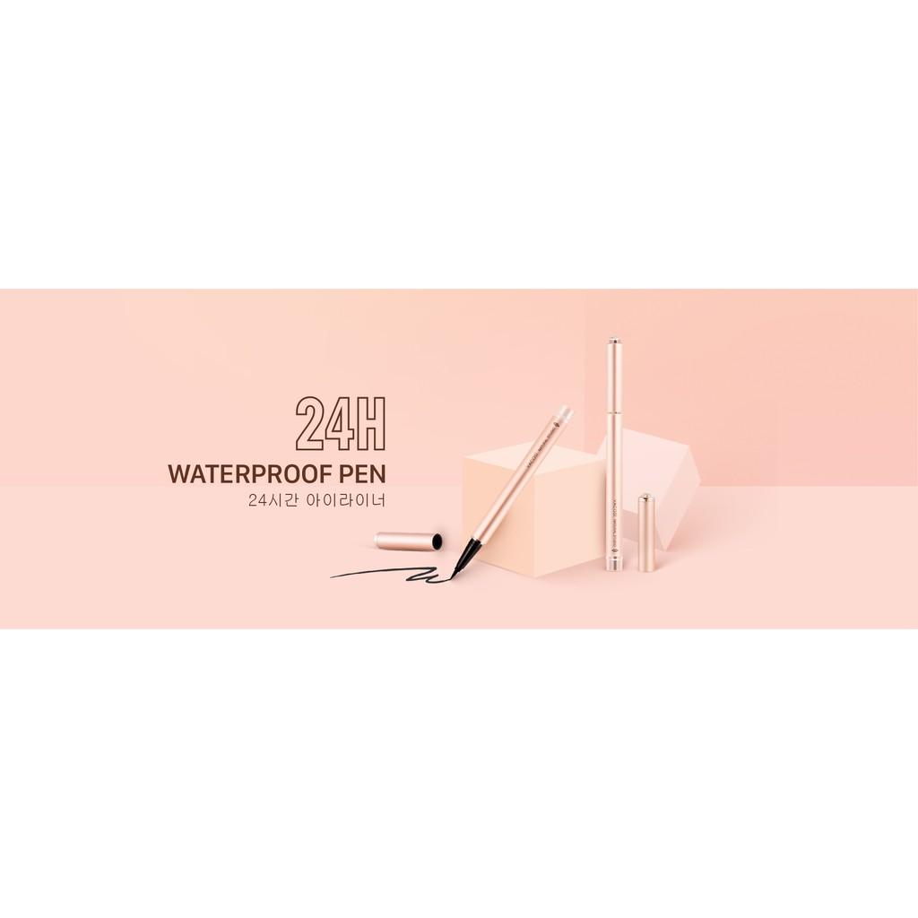 Bút Kẻ Mắt Nước Đen Bóng VACOSI 24H Không Trôi - VACOSI 24H WATERPROOF PEN