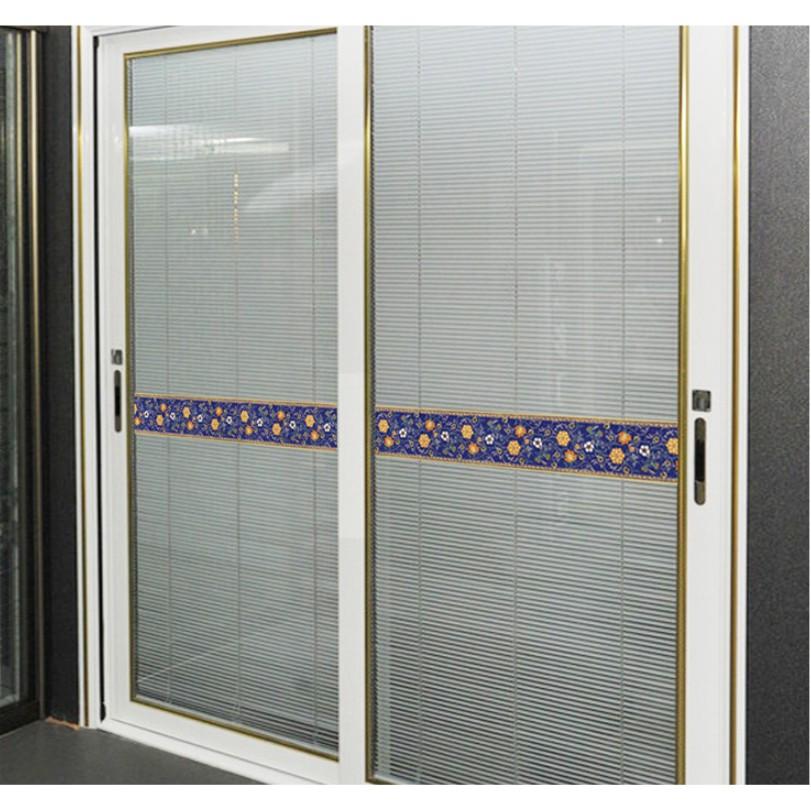 Decal trang trí tường - Viền hoa văn xanh đậm tinh tế