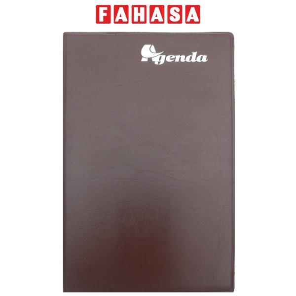 Sổ Bìa Da Agenda Nhỏ - Kẻ Ngang 120 Trang - Fabico-XNI24 - Màu Nâu