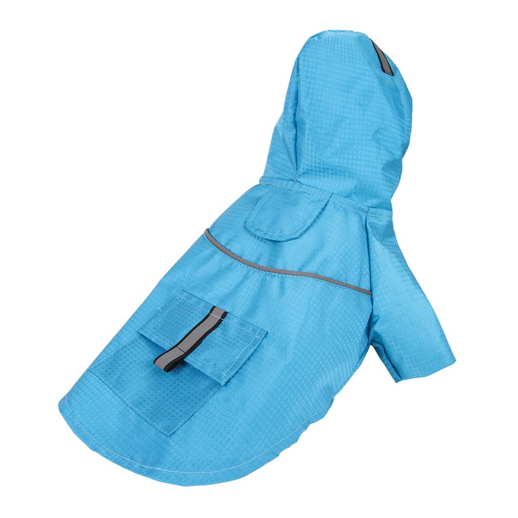 Fashion Pet Dog Waterproof Raincoat Hooded Jacket For Dogs Puppy