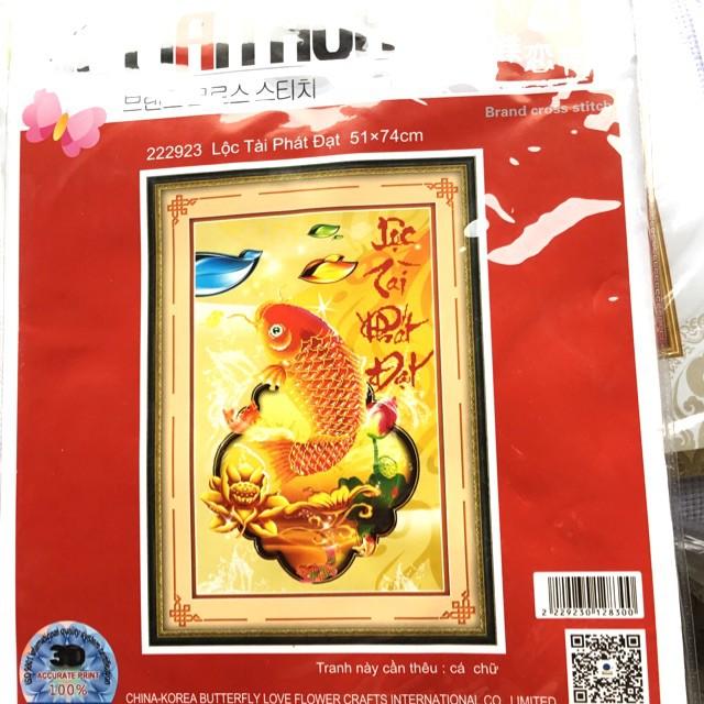 Tranh thêu Cá Chép 222923