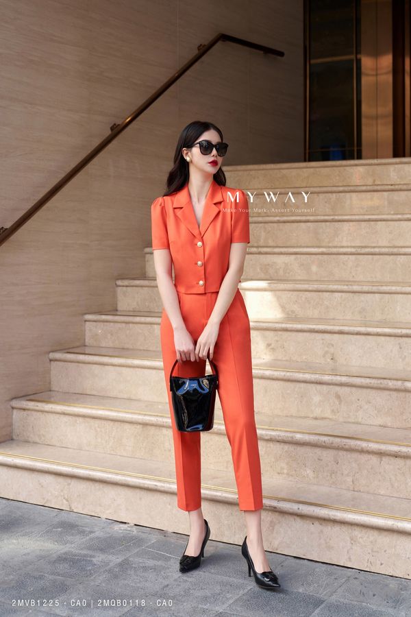 Set Áo Sơ Mi &amp; Quần Tây Công Sở Nữ MY WAY Sang Trọng 2MVB1225 - 2MQB0118