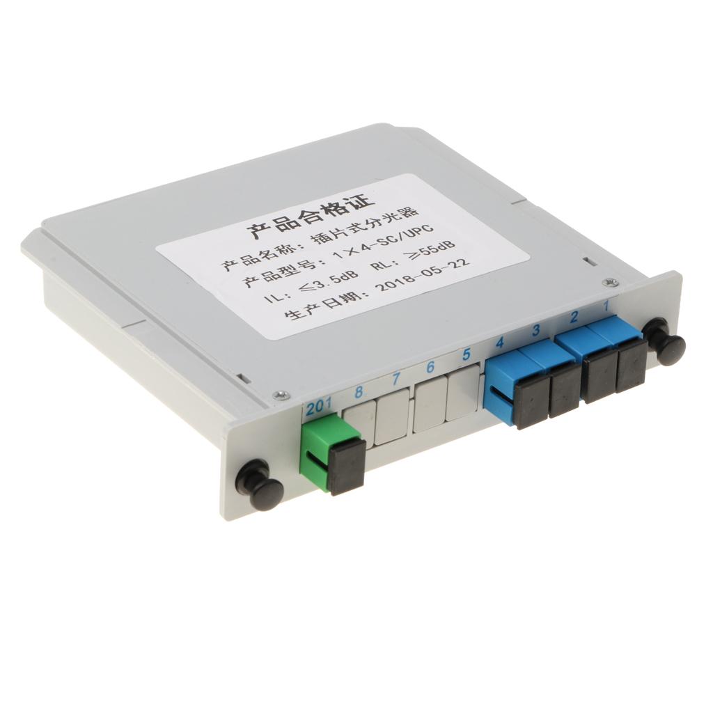1 to 4 SC / UPC Interface Insert A Fiber Optic FTLC FTTH Splitter