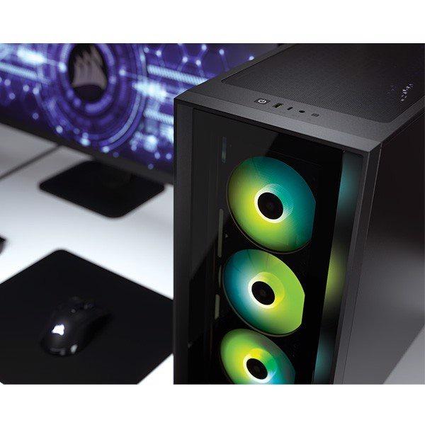 Vỏ máy tính Corsair iCUE 4000X RGB TG Black CC-9011204-WW Hàng chính hãng