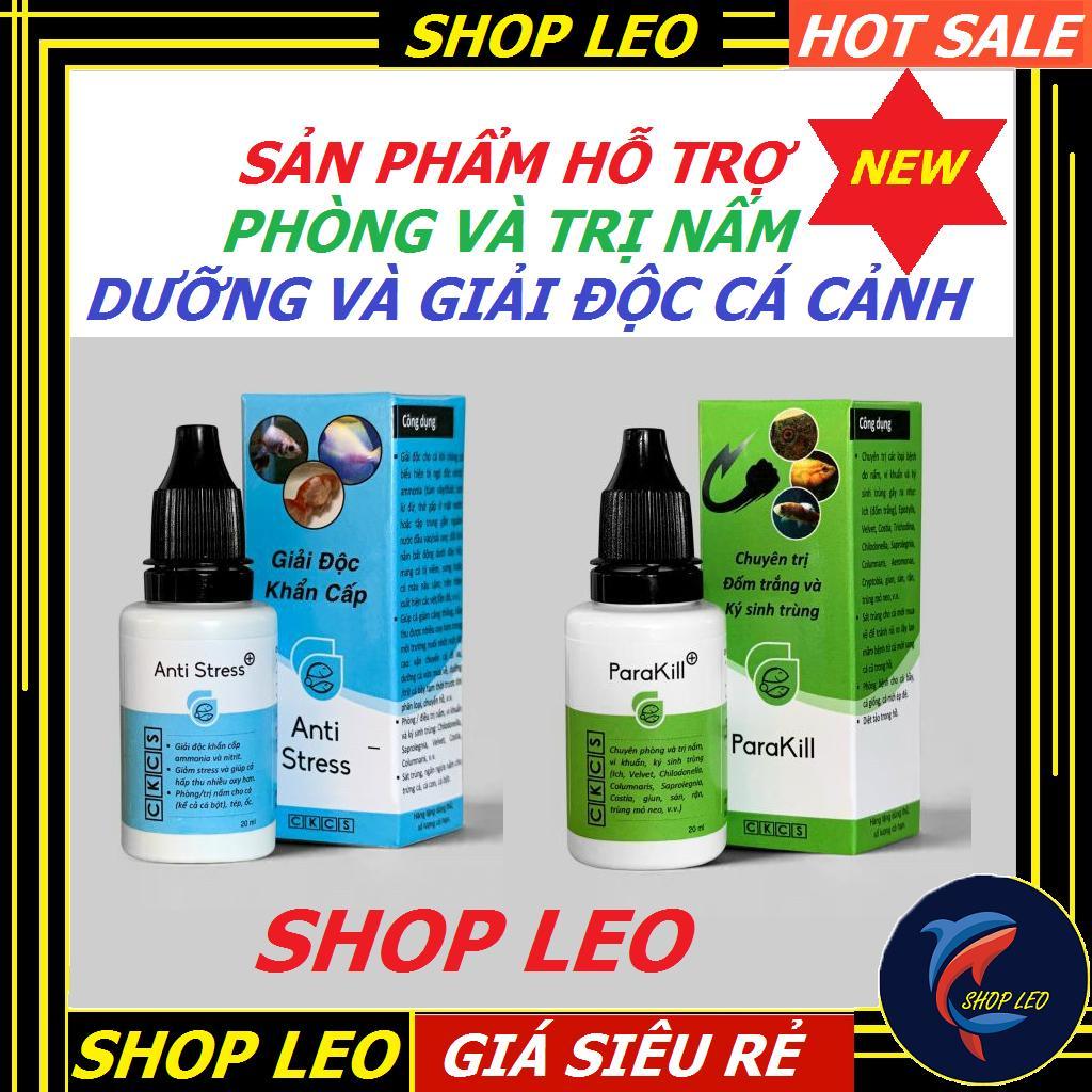 ParaKill & Anti Stress Dưỡng cá và phòng các loại nấm cho cá cảnh-trị nấm cá cảnh hiệu quả-phụ kiện thủy sinh-shopleo