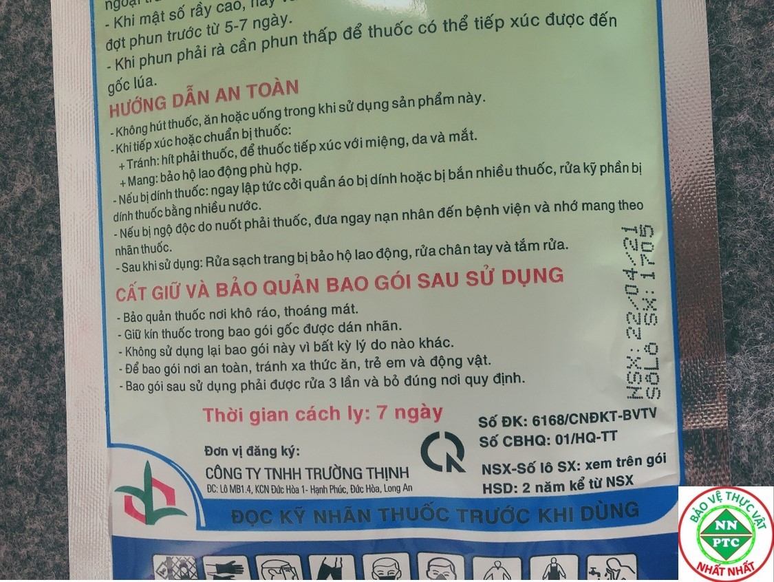 [Thuốc Trừ Sâu,Thuốc Sâu ] THUỐC TRỪ SÂU Conphai 10WP DẸP TAN RẦY NÂU HẠI LÚA - 100 g