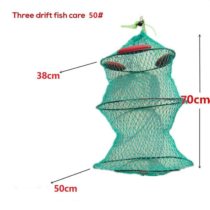 Automatic Floating Fishing Net Cage Folding Crab Crawdad Shrimp Minnow Bait Trap Cast Fish Net Portable Foldable Fishing Network