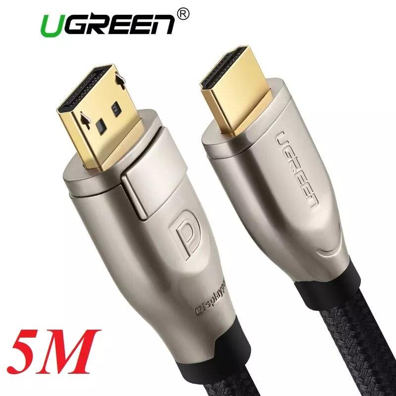 Ugreen UG40436DP111TK 5M Màu Đen Cáp chuyển đổi Displayport 1.2 sang HDMI 2.0 cao cấp - HÀNG CHÍNH HÃNG