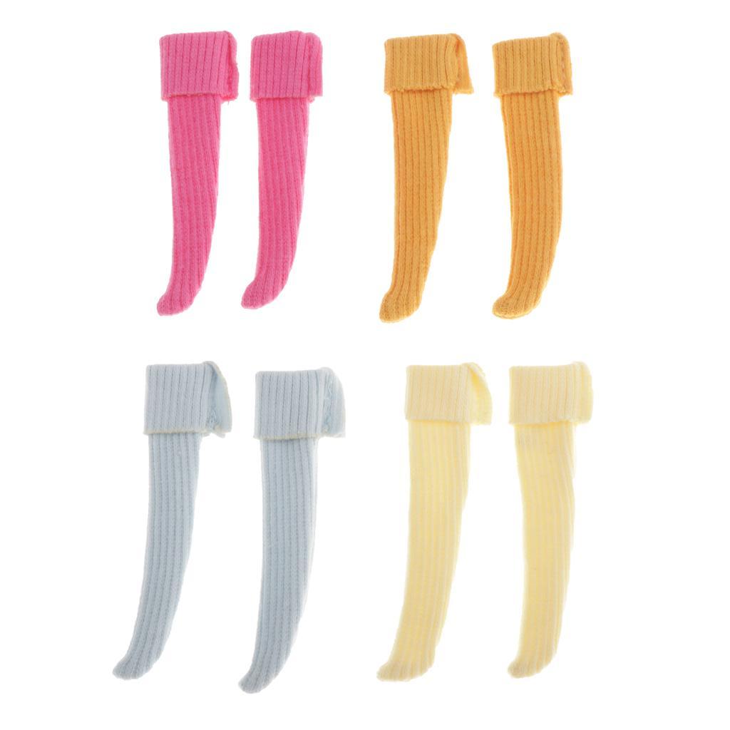 4x  High Socks Casual Knitted Stocking /6  Dolls Outfits