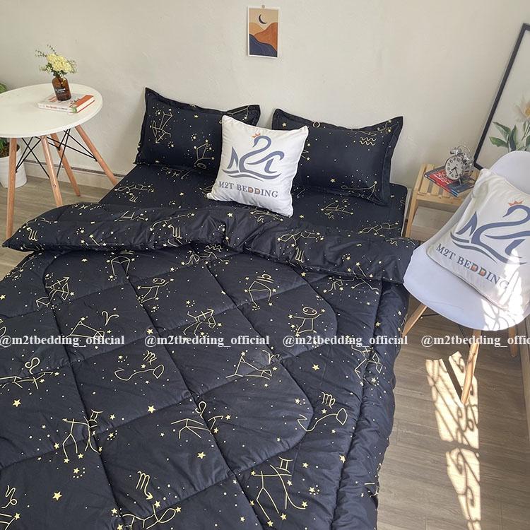 Bộ Chăn Ga Gối Cung Hoàng Đạo Cotton Poly M2T Bedding Đủ Kích Thước Trải Đệm Giường Đơn, Giường Đôi, Giường Ký Túc Xá