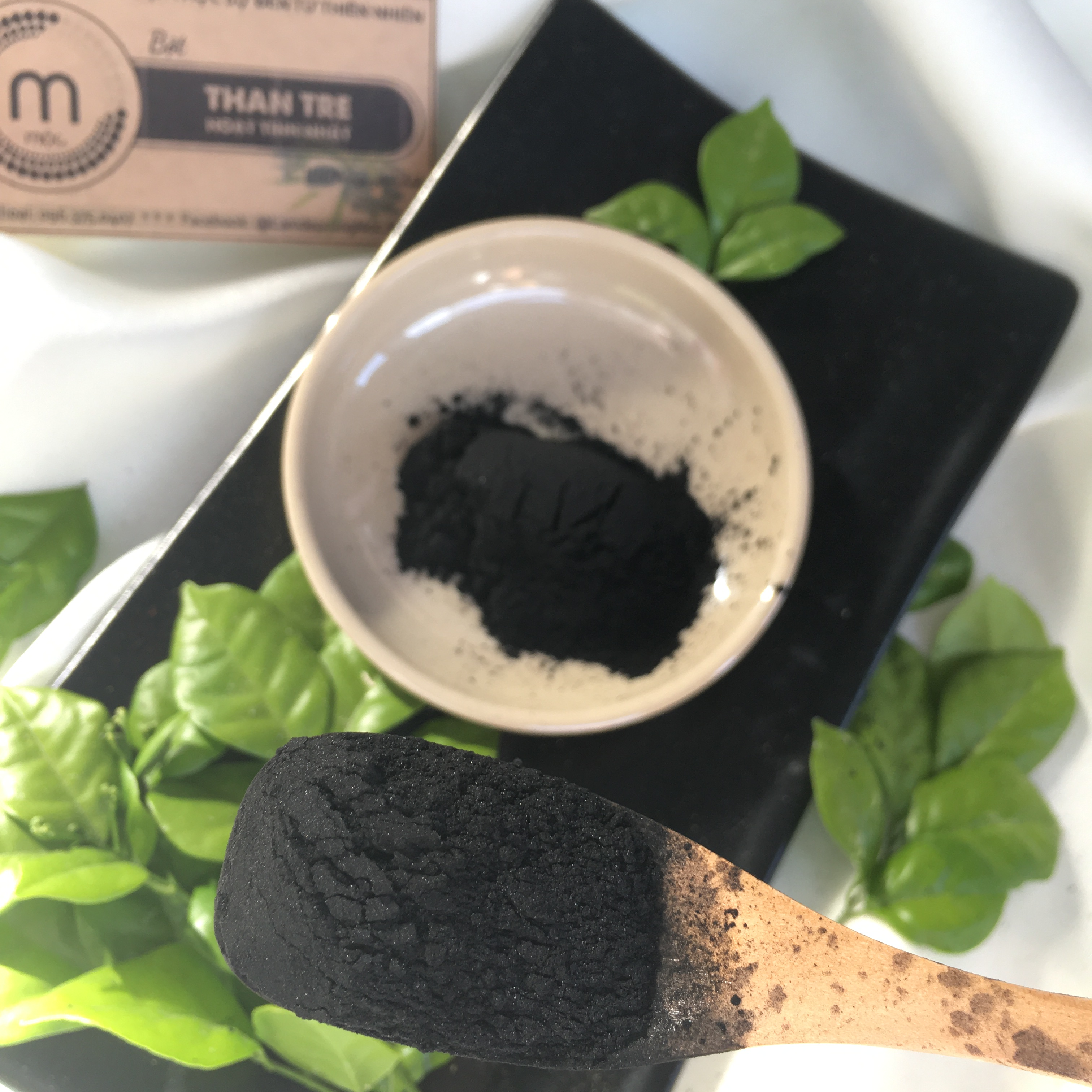 Bột Than Tre Hoạt Tính đắp mặt nguyên chất từ thiên nhiên 100ml handmade