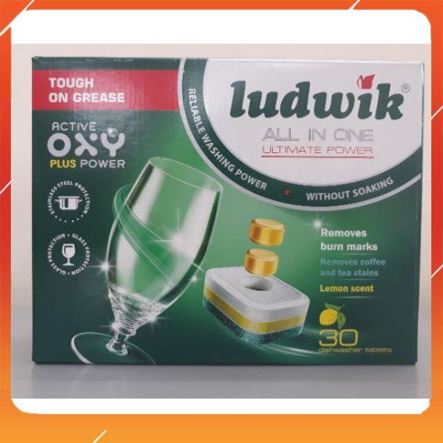 Viên rửa chén bát Ludwik All in one Ultimate hộp 50 viên