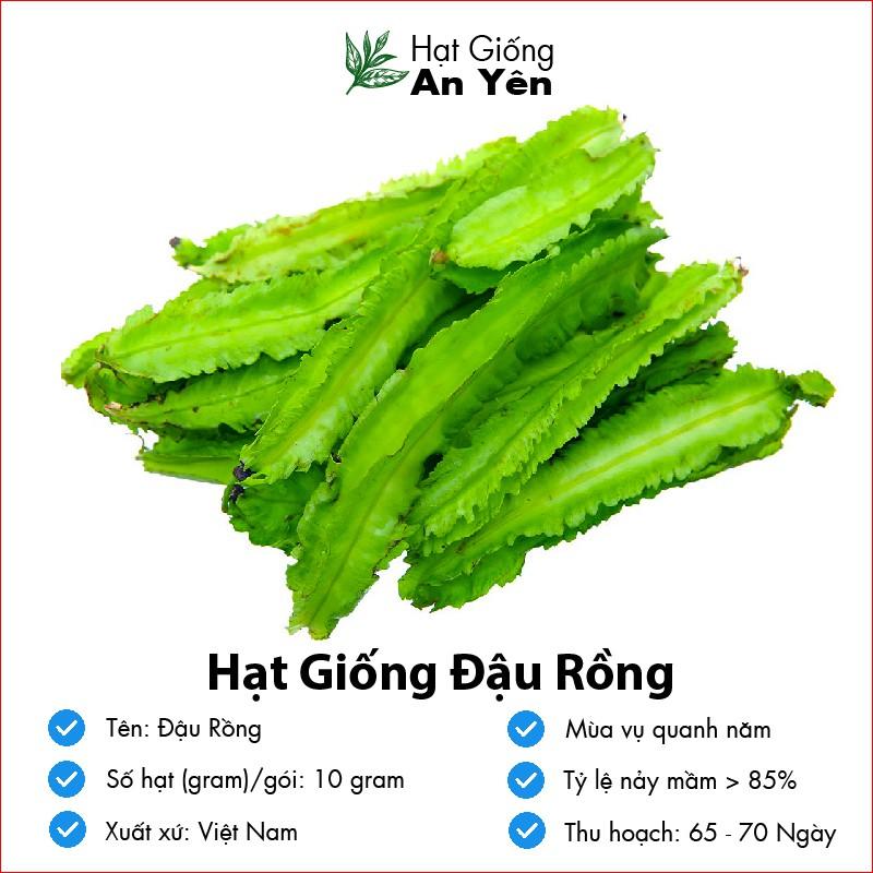 Hạt giống Đậu Rồng Xanh thu hoạch sớm, dễ trồng, nảy mầm cao, sinh trưởng khoẻ