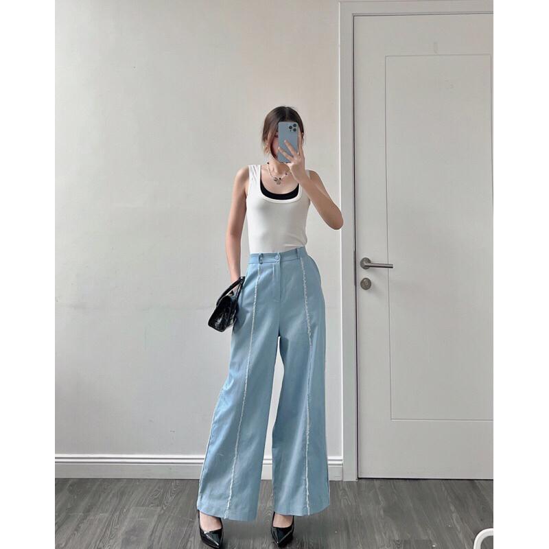 Áo thun nữ sát nách gấu lượn phối màu a238704 by germe