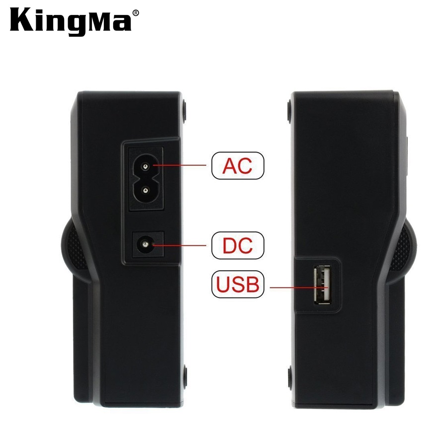 Sạc đôi Kingma BM021 dùng cho pin Sony NP-F570/770/970, Hàng chính hãng